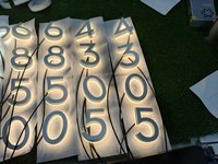 Panneau publicitaire personnalisé pour extérieur, en métal, rétroéclairé par LED, indice de protection IP65, personnalisable, pour enseigne de chaîne de magasins