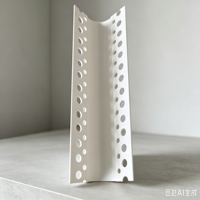 Profilé d'angle arrondi en PVC pour plâtre, cornière en plastique pour décoration murale et plâtrage de cloisons sèches