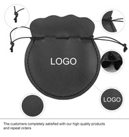 Sac en cuir PU de haute qualité avec logo personnalisé Sac à cordon Emballage en cuir robuste pour pochette pour écouteurs avec logo personnalisé