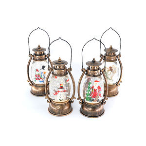 Feliz Navidad Decoración Navidad Linterna Led Globo Colgante Vintage Santa Lámpara Muñeco de nieve Té Led Linterna Luz Castillo - Product Image 2