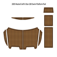 Tapis de plateforme de bain pour bateau MasterCraft X-Star 280 2005, en mousse EVA, style teck, SeaDek MarineMat Gatorstep, auto-adhésif