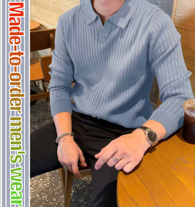 Polo <span class=keywords><strong>de</strong></span> Cuello <span class=keywords><strong>en</strong></span> V para Hombre, Camiseta <span class=keywords><strong>de</strong></span> Golf <span class=keywords><strong>de</strong></span> Poliéster Ajustada <span class=keywords><strong>de</strong></span> <span class=keywords><strong>Manga</strong></span> Corta o Larga, Camiseta Suave <span class=keywords><strong>de</strong></span> Punto Acanalado - Product Image 2