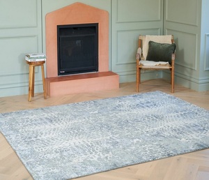 Tapis design contemporain haut de gamme, tufté à la main avec de la laine de Nouvelle-Zélande, pour une décoration élégante du salon et de la chambre. - Product Image 1