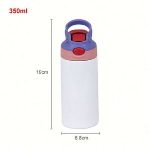 Wholesale Usa Warehouse Stcoked 350Ml Kids Vacuum Insulated Straight Sublimation <b>Blanks</b> <b>Water</b> <b>Bottles</b> - Product Image 3