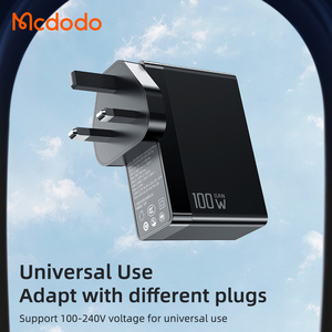 Mcdodo 100W High Power Type-C * <span class=keywords><strong>2</strong></span> + Usb Een Snelle Wandoplader Uk/Eu/Us Plug 100W Gan Pd USB-C Oplader Voor Mobiele Telefoon Voor Laptop - Product Image 6