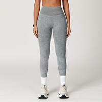 Legging de yoga sans couture, effet sable, rehausseur de fessiers, coupe ajustée, pour la course, l'exercice et le fitness