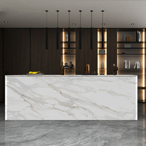 Goldtop ODM/OEM phong cách trắng calacatta Crema PD in 7002 thạch anh khách sạn hiện đại sử dụng nhân tạo thạch anh tấm - Product Image 5