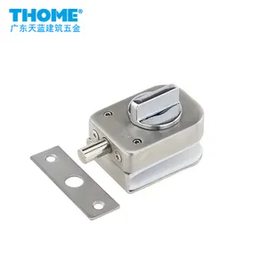 Hot Sale Double Side Stainless Steel 304# Glass Door Lock With Buckle