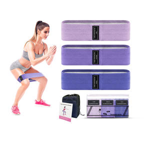 ชุดยางยืดออกกำลังกายเล่นโยคะและฟิตเนสแถบผ้ายางโพลีเอสเตอร์ - Product Image 4