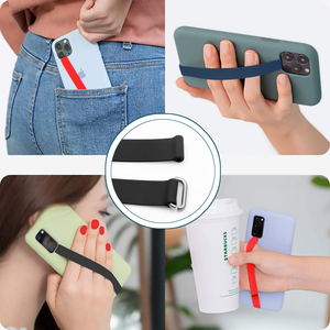 Flexible Phone Case Grip with Clip Silicone Cellphone <strong>Strap</strong> Holder <strong>Finger</strong> Grip <strong>Strap</strong> As Phone Loop Holder - Product Image 6