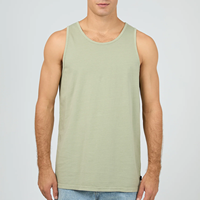 Vente en gros d'usine Débardeur de fitness classique pour homme 100% coton sans manches