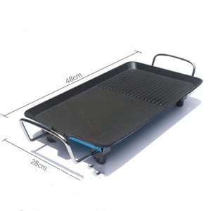 110V 220V <b>Gauge</b> Household Multifunctional 1350W Electric Oven Mechanical Control Smokeless Non-stick Baking Tray Barbecue - Product Image 5