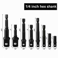 Adaptateur de manchon de perceuse (8 pièces) pour connecter différentes forets, perceuses électriques et divers outils électriques – Idéal pour la remplacement et l'utilisation.