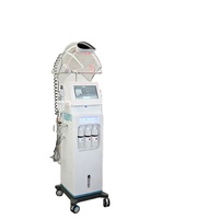 Appareil de beauté professionnel OEM à 8 poignées, machine à oxygène, radiofréquence, cryothérapie, masque LED à oxygène