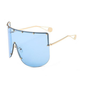 Lunettes de soleil surdimensionnées Elaiza - Or bleu - Product Image 5