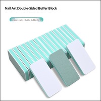 Bloc de polissage double face pour nail art, en éponge EVA, outils de polissage à grain fin pour le nail art transfrontalier