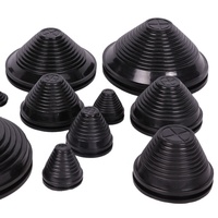 Grommet en caoutchouc de silicone personnalisé de 25 mm, 2 pouces, 13 mm, 19 mm, 40 mm, 7 mm, 16 mm, ovale, en PVC, différentes tailles pour câble personnalisé