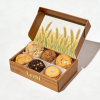 Boîte d'emballage personnalisée en carton pliable pour gâteaux, biscuits, brownies, cookies, beignets, boîte d'expédition