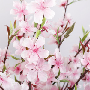 ดอกท้อประดิษฐ์ Qihao สูง 68 ซม. ตกแต่งบ้านสไตล์ฤดูใบไม้ผลิ - Product Image 3