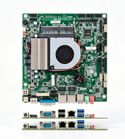 Carte mère d'ordinateur miniature ELSKY Intel 5e génération QM9500H, processeur Core I3/i5/i7, DDR3, 4K 30Hz, double port réseau pour USB, nouveau
