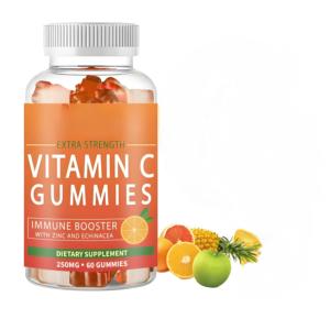 OEM Özel Etiketli C Vitamini Jelibon Şekeri Kuşburnu Gıda Sınıfı Bağışıklık Sistemini Destekleyici Besin Takviyesi Yenidoğanlar ve Hamile Kadınlar için - Product Image 1