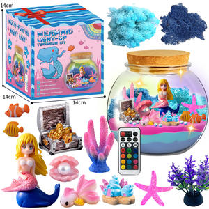 2024 meilleure vente sirène Terrarium artisanat Kit pour enfants Led veilleuse à distance sirène cadeaux d'anniversaire jouets pour les filles - Product Image 4