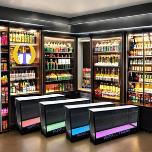 Sang trọng kính cường lực và nhôm hồ sơ có thể khóa nước hoa hiển thị <span class=keywords><strong>Showcase</strong></span> - Product Image 5