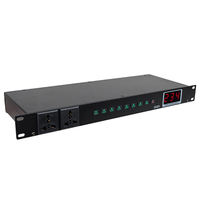 Séquenceur d'alimentation 8 canaux HS5, contrôleur de courant CA montable en rack, protection contre les surtensions pour équipement audio de scène, studio, DJ, KTV