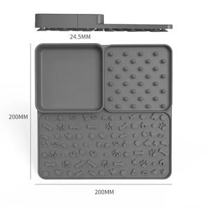 Silikon evcil hayvan yemek paspası gıda sınıfı Oval kedi yıkanabilir tepsi hepsi bir yavaş kauçuk kaymaz su geçirmez en iyi besleme köpek yalamak Mat - Product Image 2