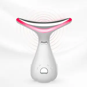 Leading Hot Selling Skin Tightening Facial Lift Neck Lift Beauty Device 3 Colors Led Photon Therapy Face And Neck Lifting Device