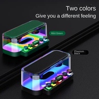 Hongxing Z6 haut-parleur filaire LED RGB couleur lumière Piano clé jeu aucun sens retard 5W batterie