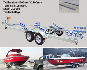<span class=keywords><strong>Remorque</strong></span> à <span class=keywords><strong>double</strong></span> essieu OMAI HRB760 avec roues en caoutchouc, en acier galvanisé, pour bateaux lourds - Product Image 2