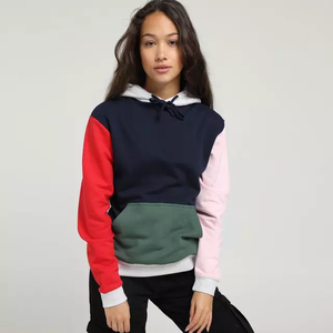 Sweat à capuche mode conçu sur mesure pour femmes avec technique lavée par cordon de serrage en gros disponible - Product Image 2
