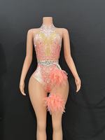 Bar DS Coréen Femmes Club Discothèque Rose Diamant Interactif Kpop Costume Ensemble X003 Sexy Hot Dance Conjoint Gogo Cats