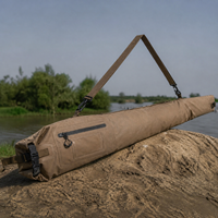 Étui étanche flottant à fermeture roll-top pour équipement de plein air avec coutures soudées par radiofréquence, poche utilitaire et bandoulière rembourrée amovible