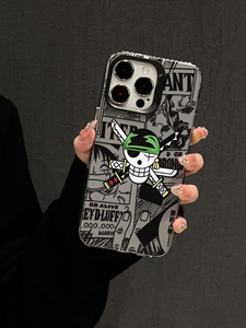 Coque de téléphone personnalisée antichoc avec motif de crâne de pirate et croix d'os pour <span class=keywords><strong>iPhone</strong></span> 17/15 Pro Max, impression de bande dessinée - Product Image 4