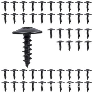 Self Tapping <b>Screws</b> 2N90974701 Black <b>Flat</b> Head Metric Steel For Volkswagen B5 Audi Q5 Mudguard - Product Image 1