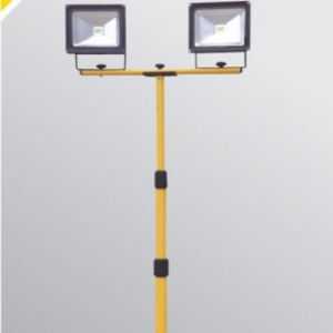 Reflector LED COB de 20W con Doble Cabezal, Trípode Extensible y Móvil, Lámpara de Trabajo para Exteriores - Product Image 3