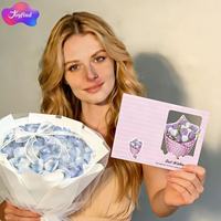 Cartes de vœux personnalisées pour bouquets de fleurs avec couleurs sur mesure pour fleuristes – Cartes d'expression de gratitude et d'appréciation inscriptibles