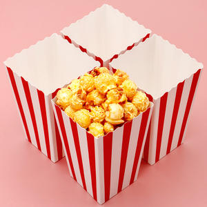 Boîte d'emballage de popcorn de poulet frites colorées Hotsale pour décor de fête de mariage de <span class=keywords><strong>Noël</strong></span> d'anniversaire d'enfants - Product Image 2