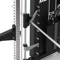 Station de musculation modulaire robuste avec barre Smith de 30 mm et deux blocs de poids de 99 kg avec micro-poids de 2,5 kg pour l'entraînement professionnel