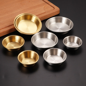 Plateau à sauce <span class=keywords><strong>délicieux</strong></span> en acier inoxydable japonais et coréen SS304, accessoires de cuisine, assiettes à assaisonnement pour barbecue, assiettes à apéritif, gobelet à assaisonnement, <span class=keywords><strong>plat</strong></span> à sauce rond - Product Image 6