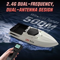 Perahu Umpan GPS Remote Control untuk Memancing, Muatan 3KG, Waktu Operasi 60 Menit, Motor Ganda, Jarak Jauh, Perahu RC Pencari Ikan Sonar