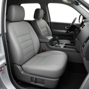 ฝาครอบเบาะหนังสีเทา 4 ชิ้นเหมาะสำหรับเชฟโรเลต ซิลเวอราโด จีเอ็มซี เซียร์รา 2003 2006 สไตล์คลาสสิกทุกฤดูกาล - Product Image 2