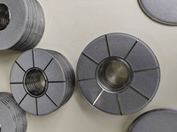Disque filtrant perforé en feutre de fibres personnalisé de haute qualité pour la filtration des mélanges polymères, certifié ISO9001