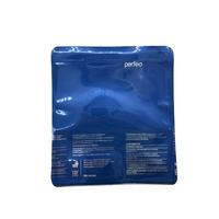 Sac de stockage thermoscellable à fenêtre transparente, conception personnalisée, en PET/PE, à trois soudures latérales
