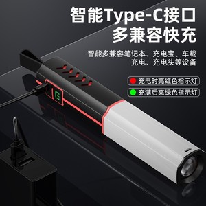 ไฟฉาย LED แบบพกพาแบบชาร์จไฟได้ 800mAh แสงสีขาวสำหรับการตั้งแคมป์กลางแจ้งพร้อมดีไซน์แบบแขวน - Product Image 4