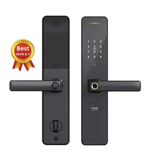 Tuya Smart Wifi Alexa Miwa Cerradura de puerta automática Bloqueo de código de tarjeta Etiquetado Huella digital Dubai India Co 6072 Impronte Smart Digitale Lock