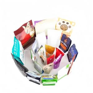 EMBALAJE HONGHAI, bolsa de papel de aluminio personalizada, bolsa de comida, Doypack de 3,5g con refuerzo lateral, fondo plano, a prueba de olores para leche de chicle - Product Image 1