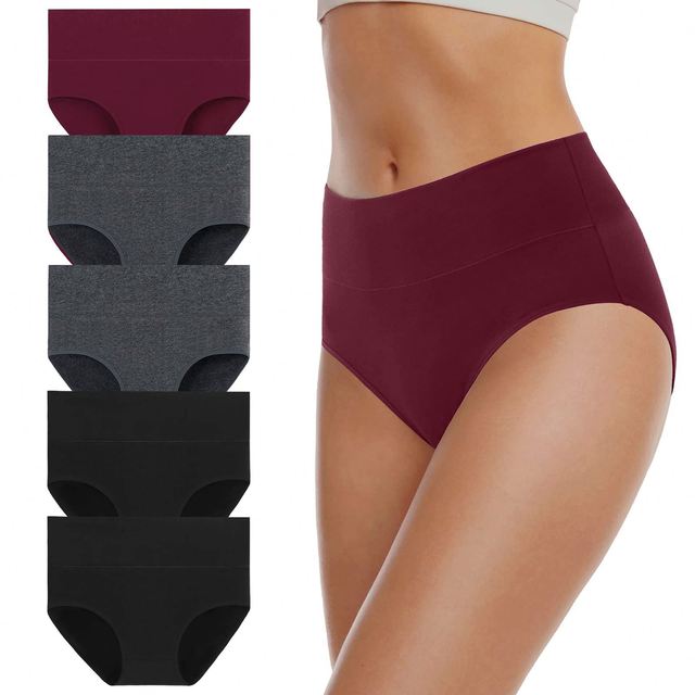 Women Underwear Cotton High Waisted Full Coverage Women's Panties Comfortable